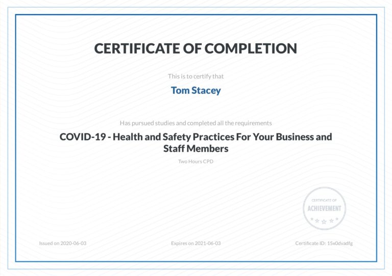 Covid19 Certificate
